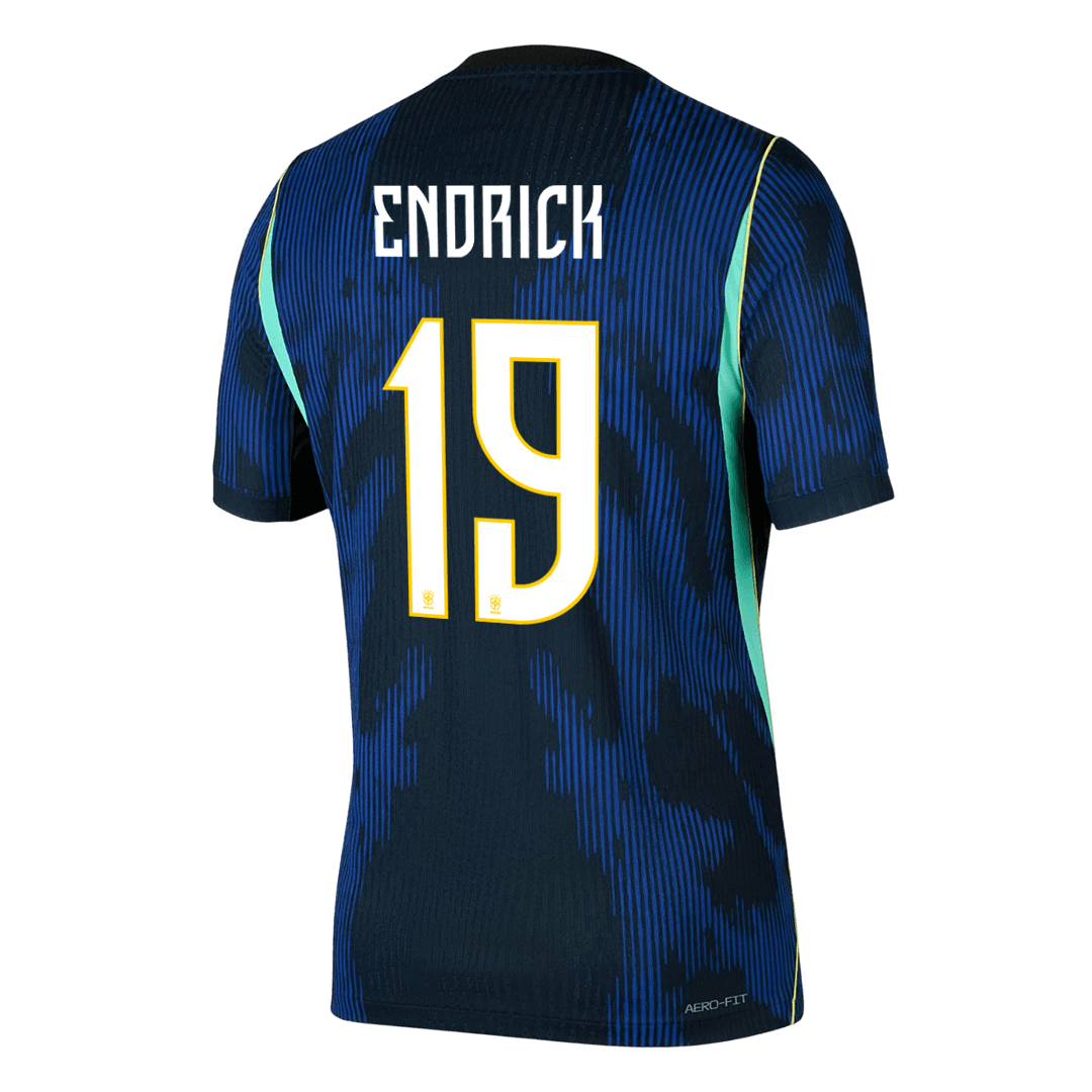 Brazil World Cup Player Version Trikot Auswärts 2026 ENDRICK #19 Slim Fit