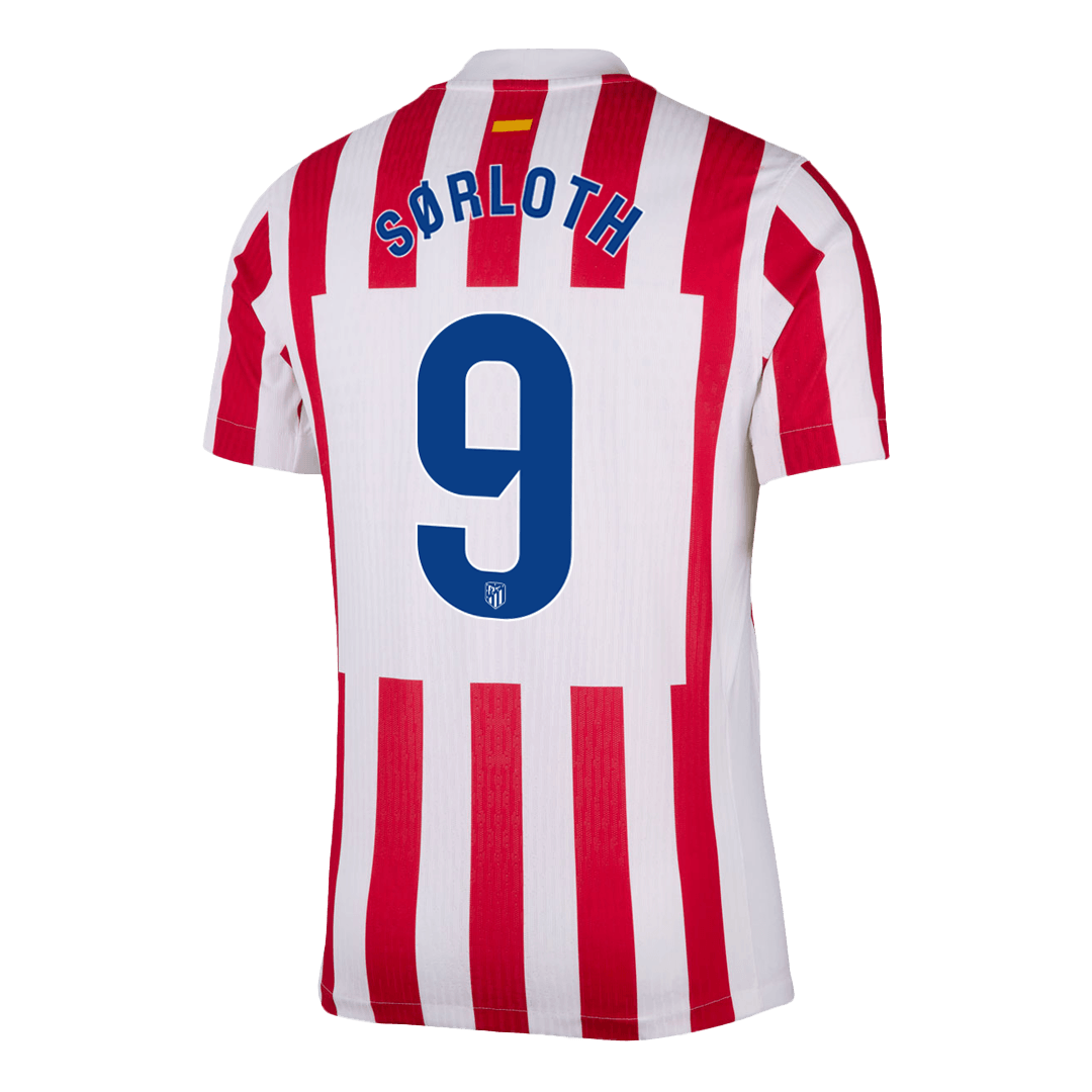 Atletico Madrid Player Version Trikot Heim 2025/26 SØRLOTH #9 Slim Fit