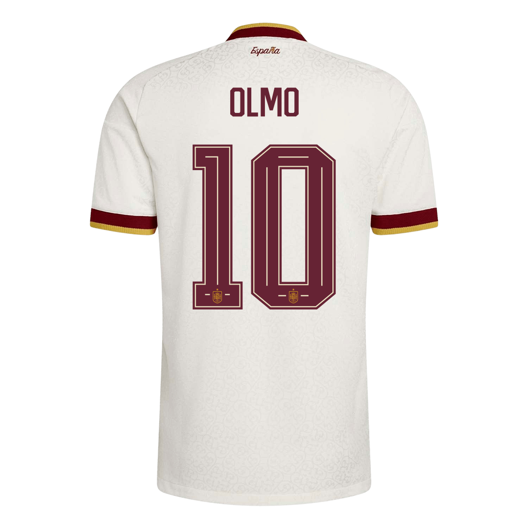 Spain World Cup Player Version Trikot Auswärts 2026 OLMO #10 Slim Fit