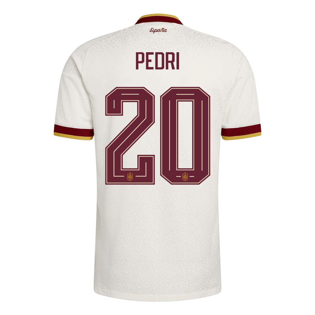 Spain World Cup Player Version Trikot Auswärts 2026 PEDRI #20 Slim Fit