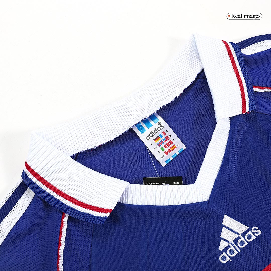 France World Cup Retro Trikot Heim 1998 ZIDANE #10