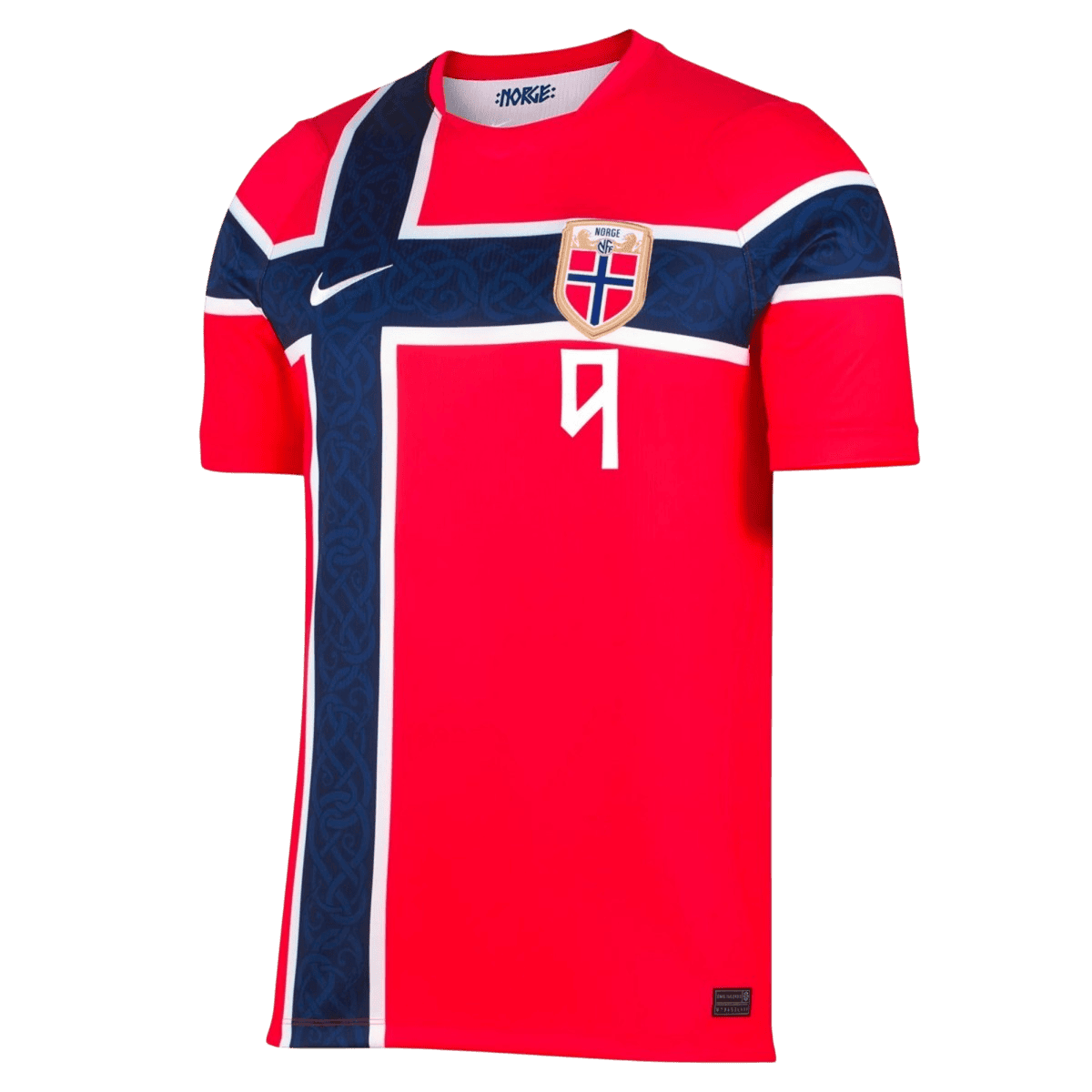 Norway World Cup Player Version Trikot Heim 2026 BRAUT HAALAND #9 Slim Fit