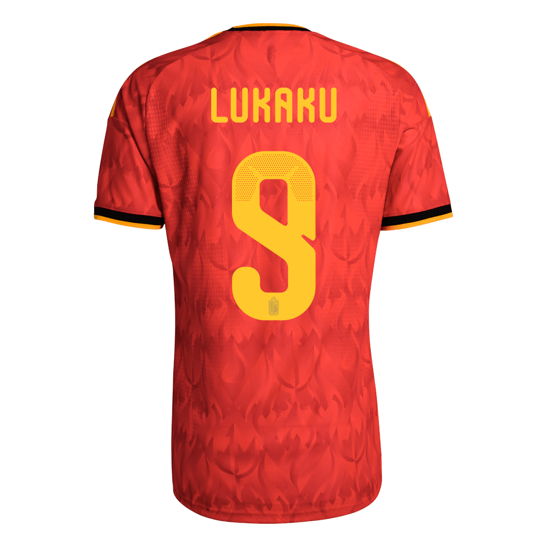 Belgium World Cup Player Version Trikot Heim 2026 LUKAKU #9 Slim Fit