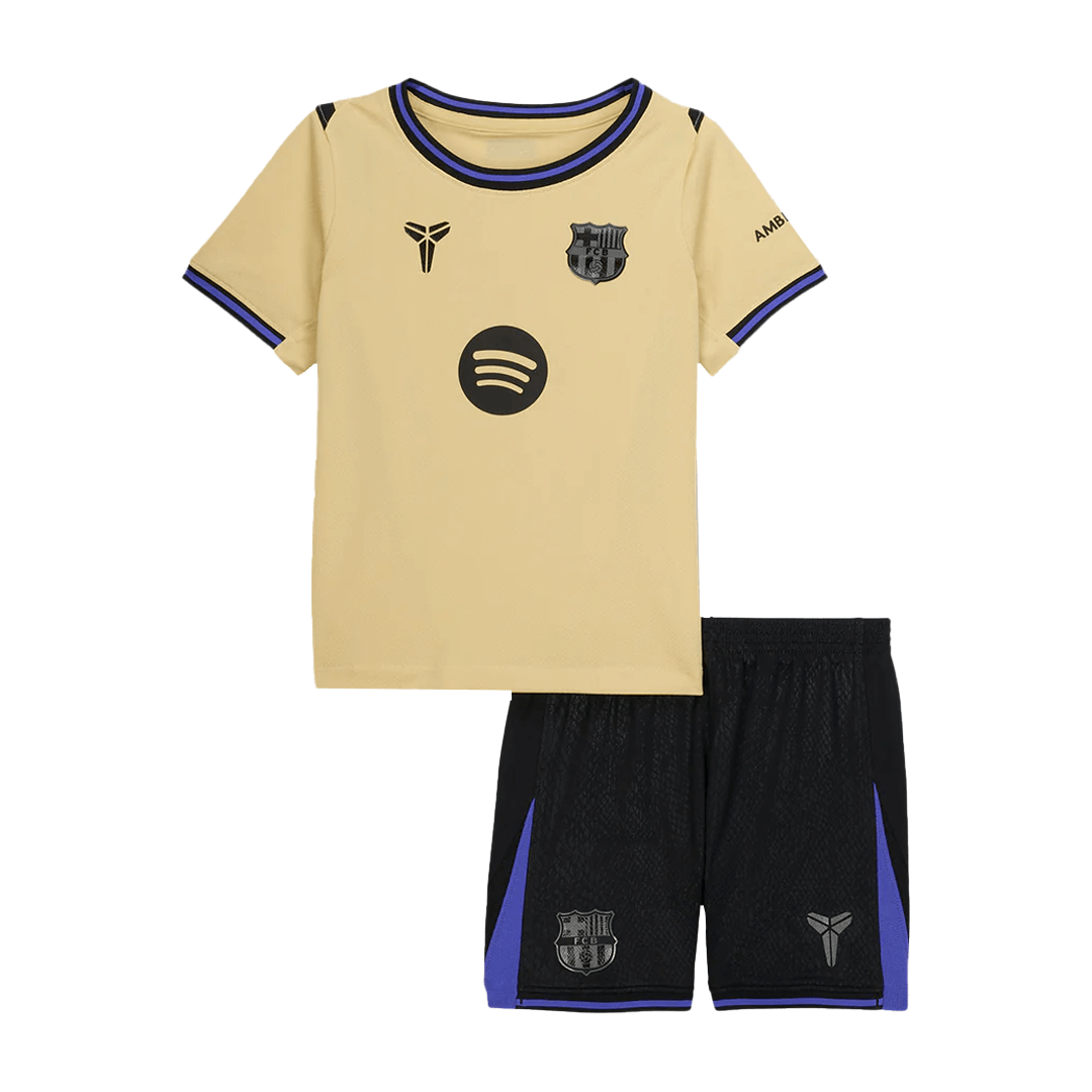 Barcelona Kinder Trikot Set Auswärts 2025/26