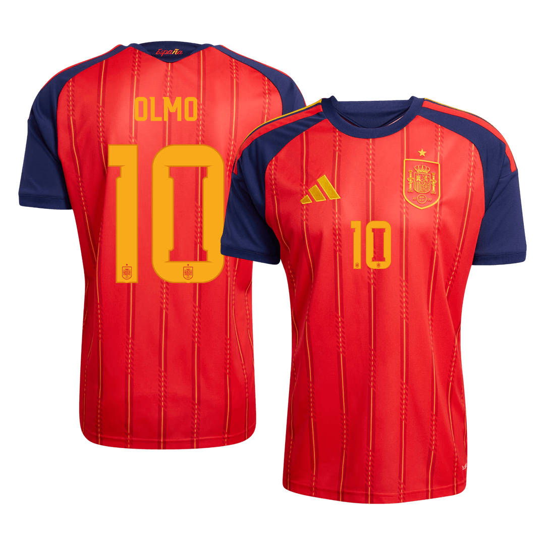 Spain World Cup Trikot Heim 2026 OLMO #10 [PREMIUM]
