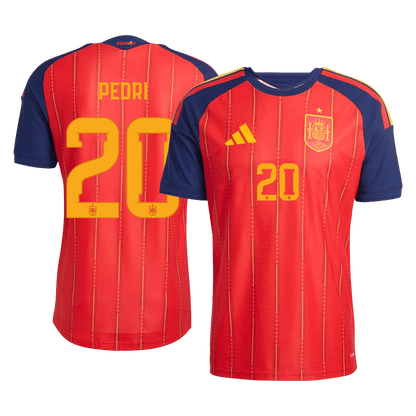 Spain World Cup Player Version Trikot Heim 2026 PEDRI #20 Slim Fit