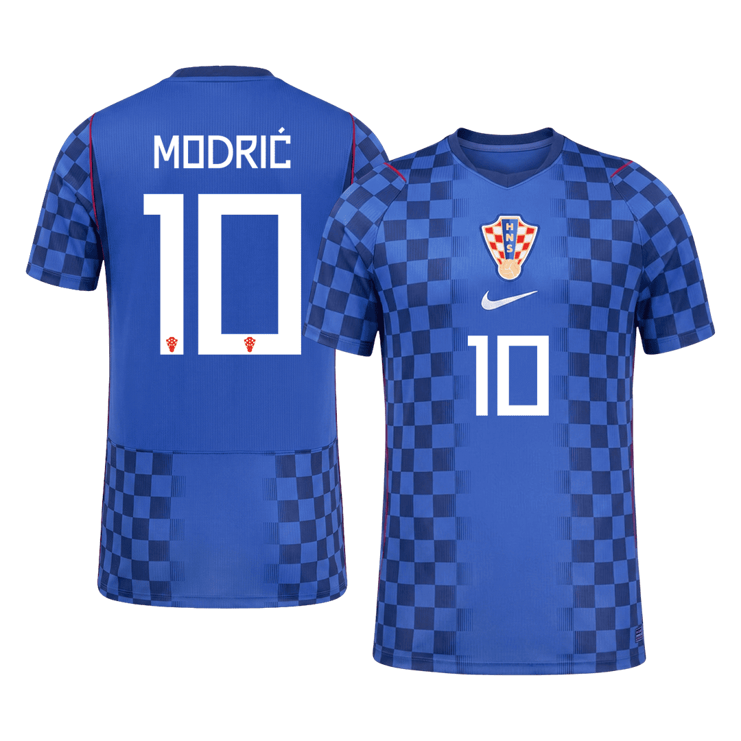 Croatia World Cup Player Version Trikot Auswärts 2026 MODRIĆ #10 Slim Fit