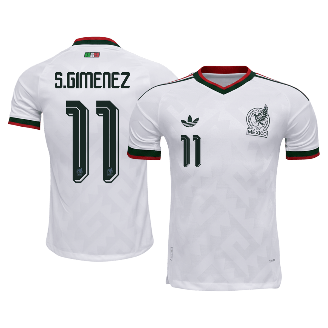 Mexico World Cup Player Version Trikot Auswärts 2026 S.GIMENEZ #11 Slim Fit