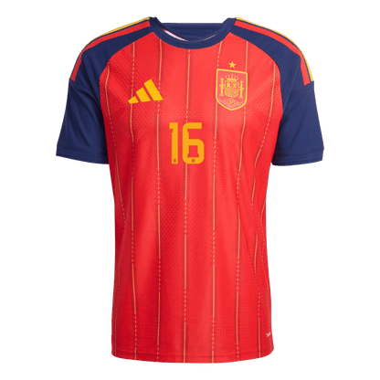 Spain World Cup Player Version Trikot Heim 2026 RODRIGO #16 Slim Fit