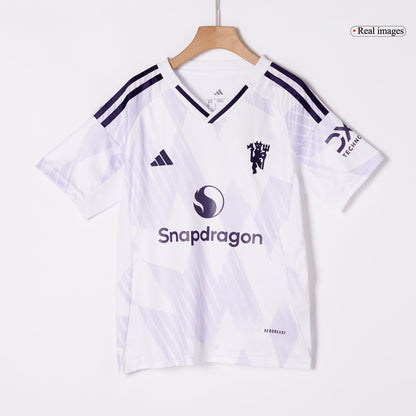 ManU Kinder Trikot Komplett-Set Auswärts 2025/26