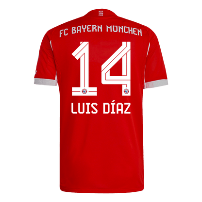 Bayern Munich Player Version Trikot Heim 2025/26 LUIS DÍAZ #14 Slim Fit