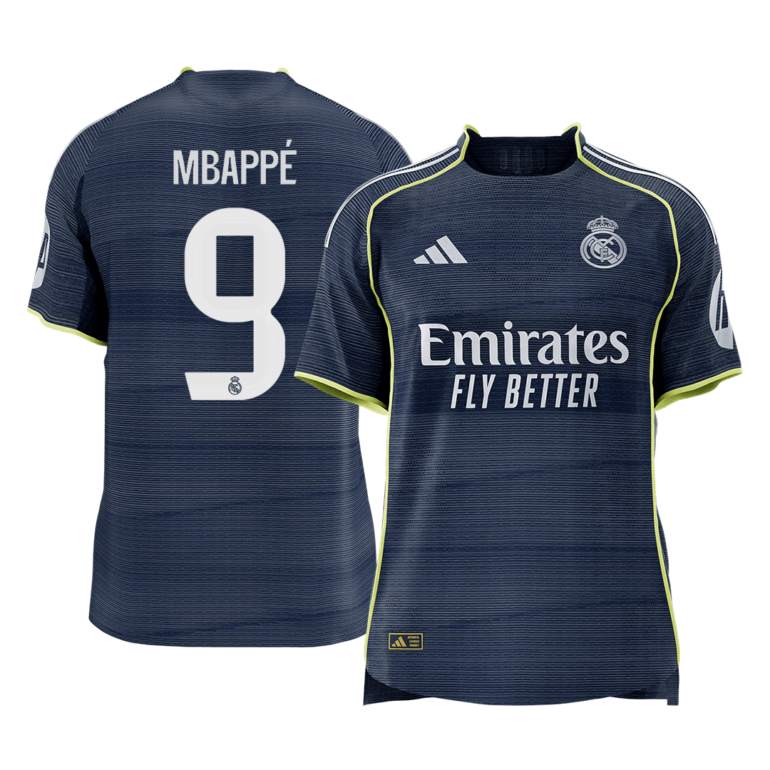 Los Blancos Player Version Trikot Auswärts 2025/26 MBAPPÉ #9 Slim Fit [PREMIUM]