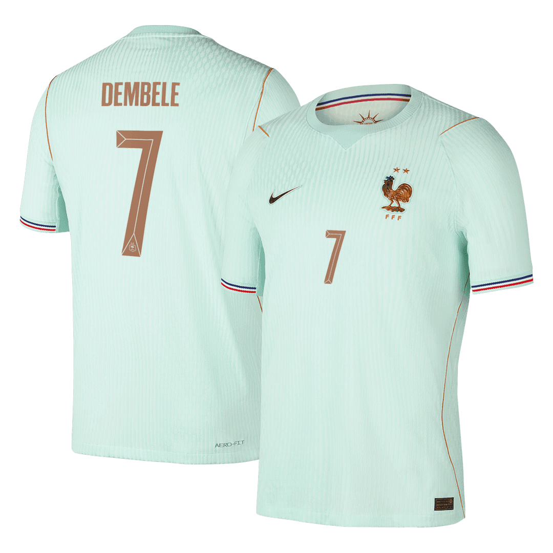 France World Cup Player Version Trikot Auswärts 2026 DEMBELE #7 Slim Fit