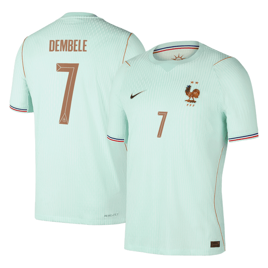 France World Cup Player Version Trikot Auswärts 2026 DEMBELE #7 Slim Fit