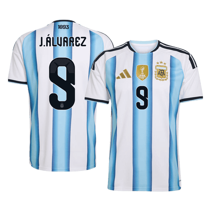 Argentina World Cup Trikot Heim 2026 J.ÁLVAREZ #9 [PREMIUM]