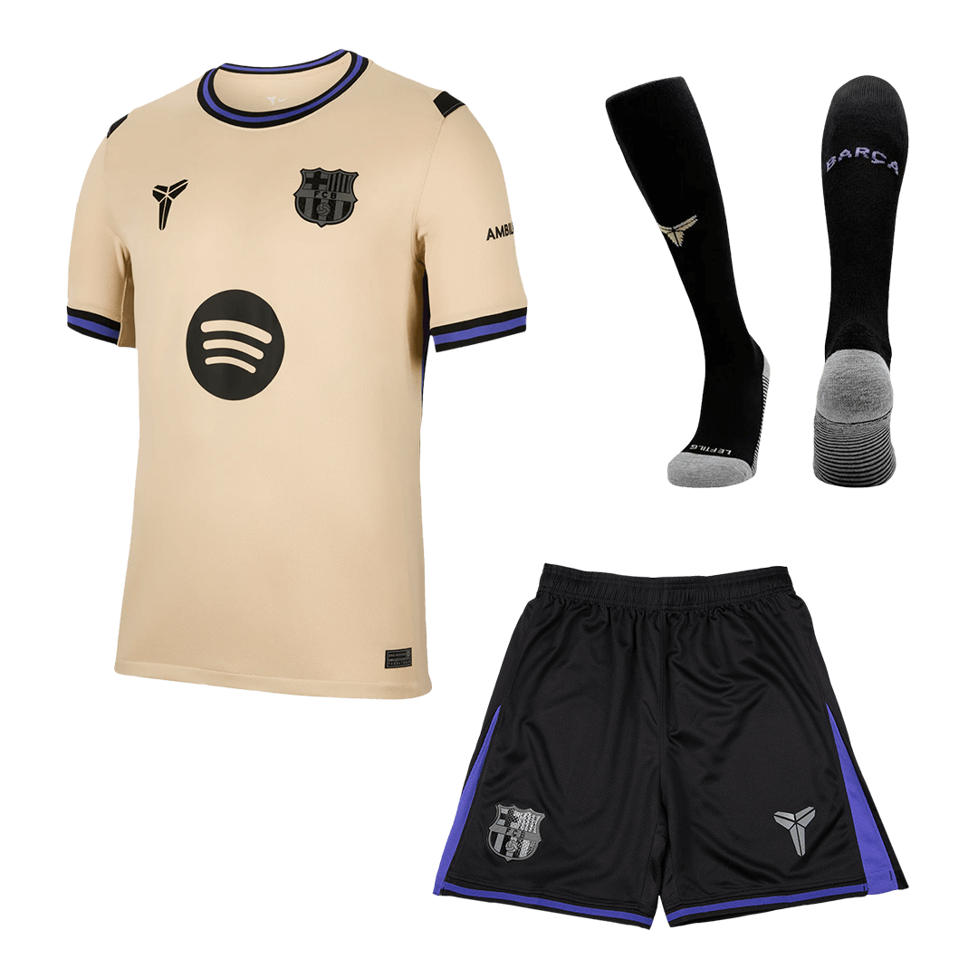 Barcelona Trikot Komplett-Set Auswärts 2025/26