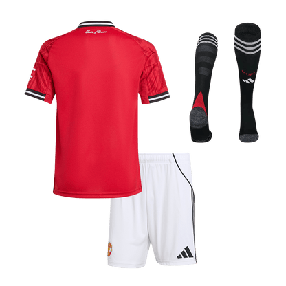 ManU Kinder Trikot Komplett-Set Heim 2025/26