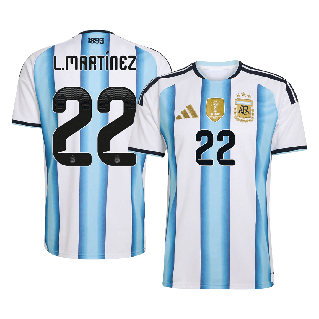 Argentina World Cup Trikot Heim 2026 L.MARTÍNEZ #22 [PREMIUM]