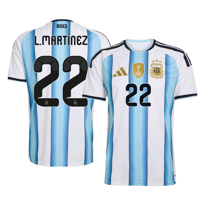 Argentina World Cup Trikot Heim 2026 L.MARTÍNEZ #22 [PREMIUM]