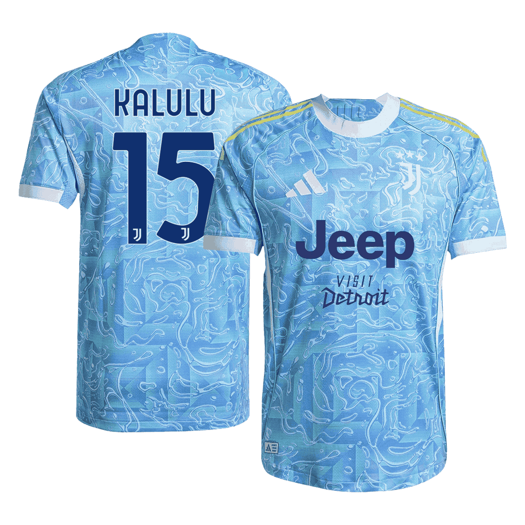 Juventus Player Version Trikot Auswärts 2025/26 KALULU #15 Slim Fit