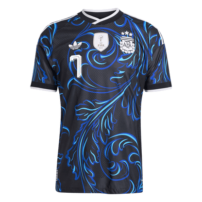 Argentina World Cup Player Version Trikot Auswärts 2026 DE PAUL #7 Slim Fit