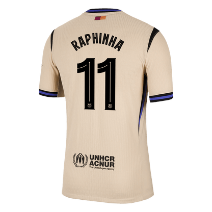 Barcelona Player Version Trikot Auswärts 2025/26 UCL RAPHINHA #11 Slim Fit