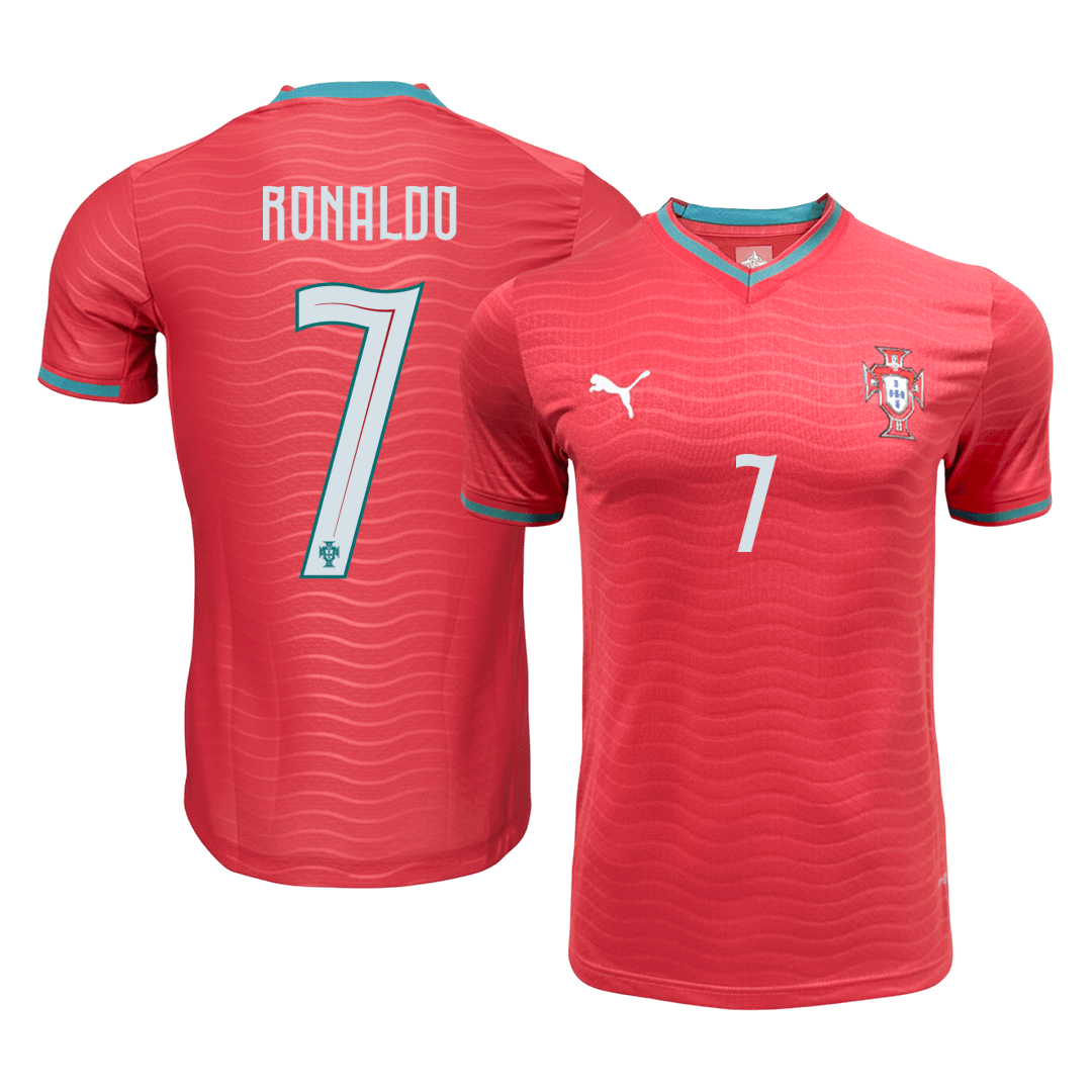 Portugal World Cup Player Version Trikot Heim 2026 RONALDO #7 Slim Fit