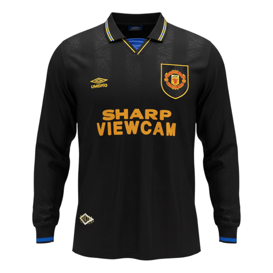 ManU Retro Langarm Trikot Auswärts 1993/94