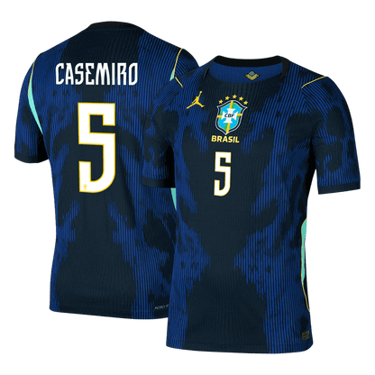 Brazil World Cup Player Version Trikot Auswärts 2026 CASEMIRO #5 Slim Fit