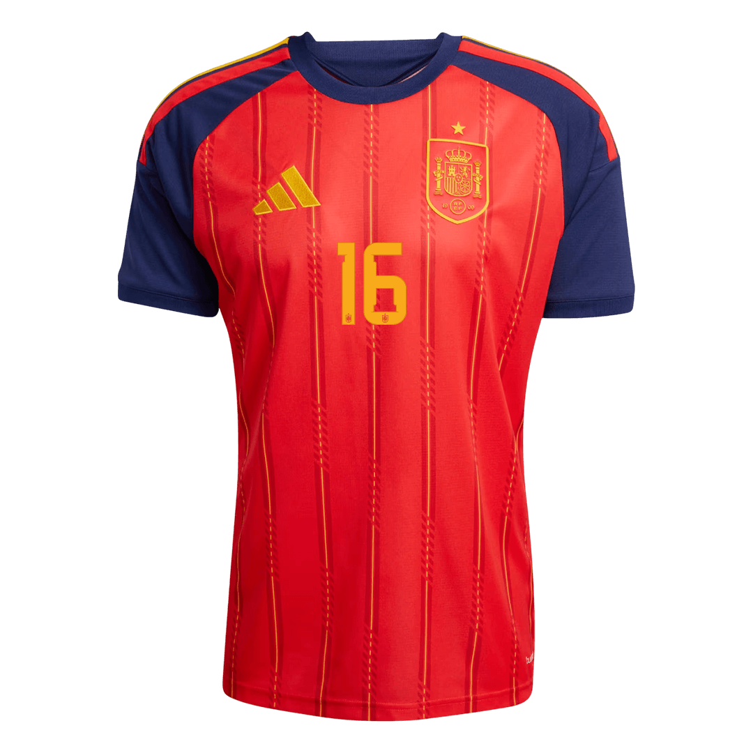 Spain World Cup Trikot Heim 2026 RODRIGO #16 [PREMIUM]