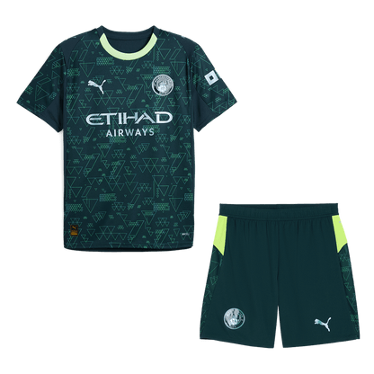 Manchester City Trikot Set Viertes Auswärts 2025/26