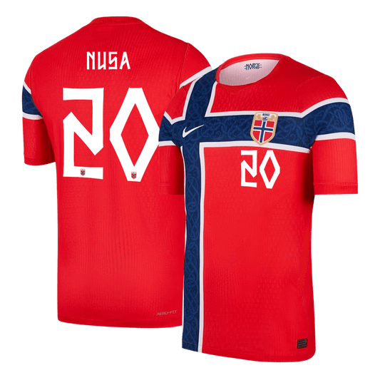 Norway World Cup Player Version Trikot Heim 2026 NUSA #20 Slim Fit
