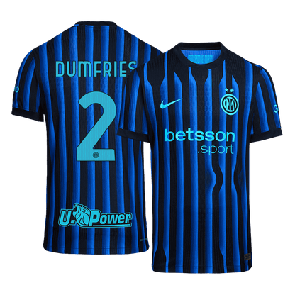 Inter Milan Player Version Trikot Heim 2025/26 DUMFRIES #2 Slim Fit