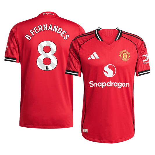ManU Player Version Trikot Heim 2025/26 B.FERNANDES #8 Slim Fit