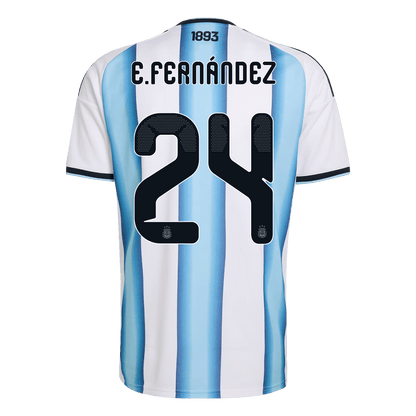 Argentina World Cup Trikot Heim 2026 E. FERNÁNDEZ #24 [PREMIUM]