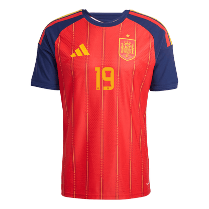 Spain World Cup Player Version Trikot Heim 2026 LAMINE YAMAL #19 Slim Fit