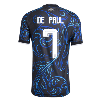 Argentina World Cup Player Version Trikot Auswärts 2026 DE PAUL #7 Slim Fit