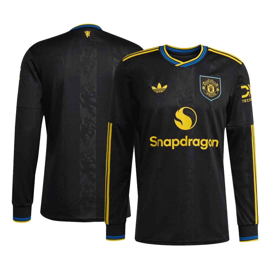 ManU Langarm Trikot Drittes Auswärts 2025/26