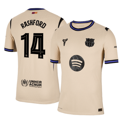 Barcelona Player Version Trikot Auswärts 2025/26 UCL RASHFORD #14 Slim Fit