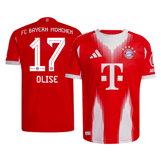 Bayern Munich Player Version Trikot Heim 2025/26 OLISE #17 Slim Fit