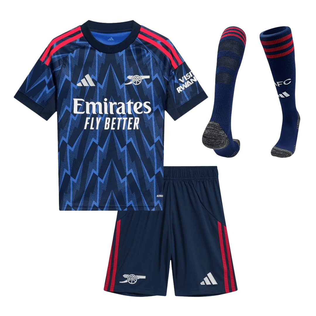 Die Gunners Kinder Trikot Komplett-Set Auswärts 2025/26