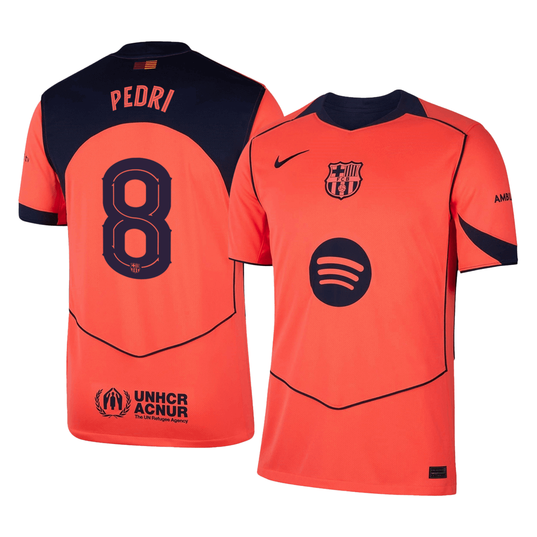 Barcelona Trikot Drittes Auswärts 2025/26 UCL PEDRI #8