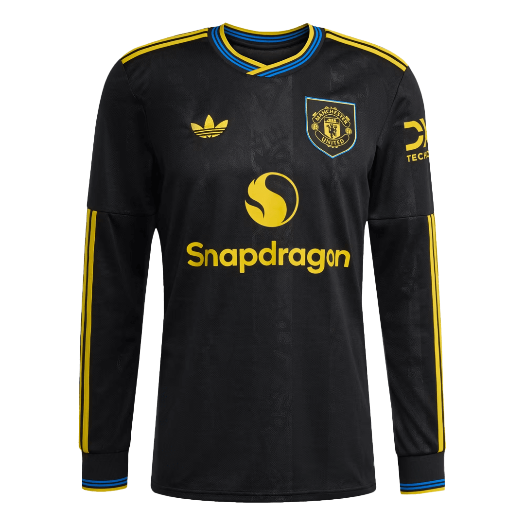 ManU Langarm Trikot Drittes Auswärts 2025/26