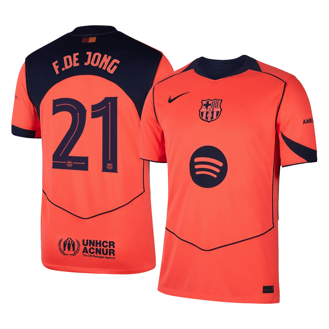 Barcelona Trikot Drittes Auswärts 2025/26 UCL F.DE JONG #21