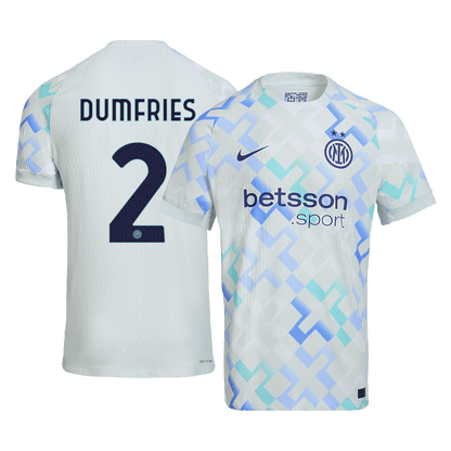 Inter Milan Player Version Trikot Auswärts 2025/26 DUMFRIES #2 Slim Fit