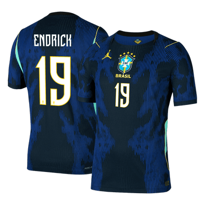 Brazil World Cup Player Version Trikot Auswärts 2026 ENDRICK #19 Slim Fit