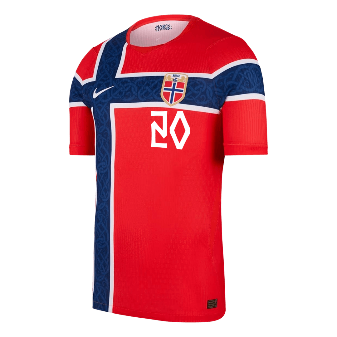 Norway World Cup Player Version Trikot Heim 2026 NUSA #20 Slim Fit
