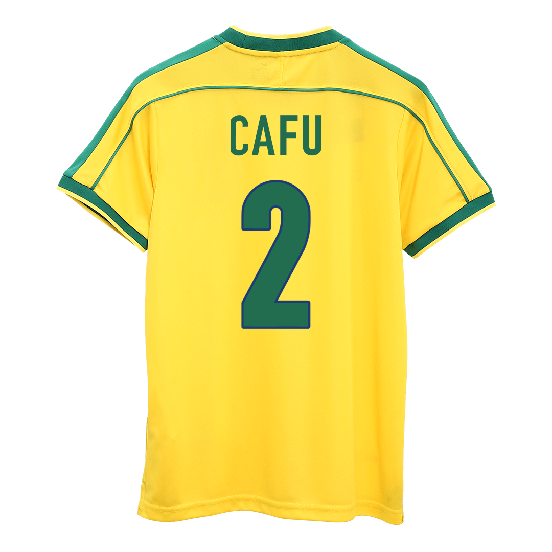 Brazil World Cup Retro Trikot Heim 1998 CAFU #2