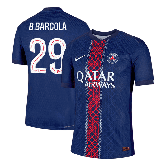 PSG Player Version Trikot Heim 2025/26 B.BARCOLA #29 Slim Fit