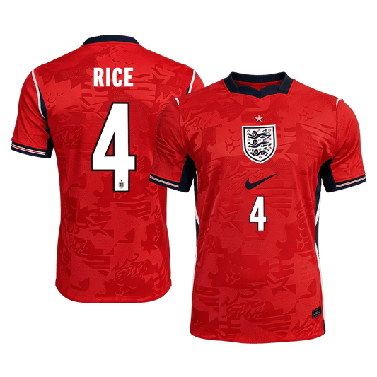 England World Cup Player Version Trikot Auswärts 2026 RICE #4 Slim Fit
